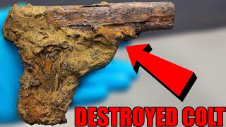 Restoring DESTROYED COLT PISTOL Insanely Satisfying [upl. by Macilroy]