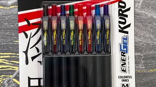 Pentel Energel Kuro Pens [upl. by Nevear745]