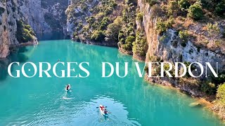 4K🇫🇷 GORGES DU VERDON the most beautiful and largest river canyon in Europe Lac de Sainte Croix [upl. by Darcee768]