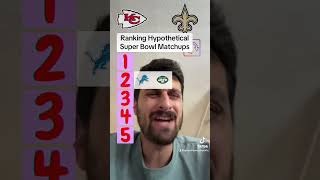 Ranking Super Bowl Matchups in 2024 nfl nfltrivia [upl. by Edualcnaej]