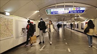 Métro Châtelet Correspondance  Paris underground [upl. by Ayotal]