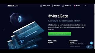 MetaHash ICO RU [upl. by Ynnatirb]