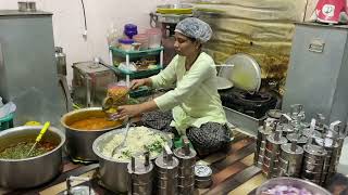 Nashik Lady Running Successful Home Tiffin Business  Indian Street Food [upl. by Karilynn]