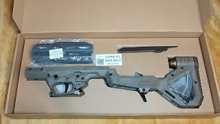 Sru Precision SARB15 bullpup chassis for airsoft Marui MWS gbbr part 1 [upl. by Fagin]