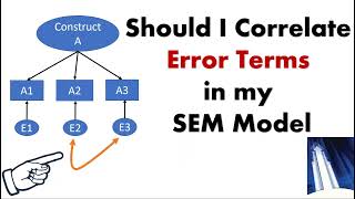 Correlating Errors in a Structural Equation Model [upl. by Parsifal]