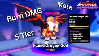 Showcase Flame Dragon God  Natsu Evolved  in Anime Defenders [upl. by Bolt]