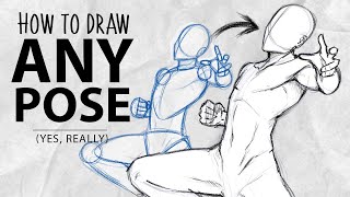 How to draw ANY POSE in 10 minutes  DrawlikeaSir [upl. by Tsyhtema]