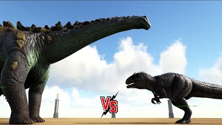 TITANOSAURIO vs GIGA ark survival [upl. by Damalis]