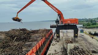 MANTSINEN 200 MATERIAL HANDLER LOADING INDONESIA [upl. by Susejedairam]