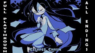 Escaped Chasm  Full Playthrough All Endings  No commentary [upl. by Esela]