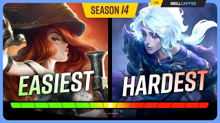 Ranking EVERY CHAMPION from EASIEST to HARDEST for Season 14  League of Legends [upl. by Zacek]