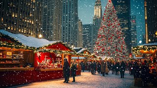 Beautiful Snowy Christmas Ambience 🎄Instrumental Christmas Music 🌲🎁 Christmas Ambience 2025 [upl. by Aleihs]