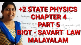 2 PHYSICS  BIOT  SAVART LAW  MALAYALAM [upl. by Aniryt566]