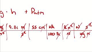 Example Problem  Single Fluid Manometer [upl. by Nerual]