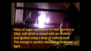 Sugar Explosion Releasing Thermal Energy From Sucrose [upl. by Lawlor]