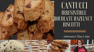 Cantucci  Chocolate Hazelnut Biscotti Recipe [upl. by Neelhsa785]