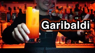 🍊 Cocktail Garibaldi 🍷short DELICIA de ITALIA 🇮🇹 [upl. by Kilby]