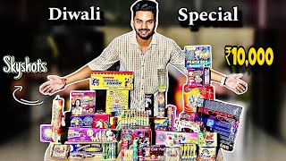 💥Best Diwali Crackers Worth ₹10000  Happy Diwali 🪔 [upl. by Korrie]