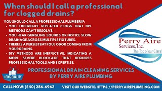 When should I call a professional for clogged drains [upl. by Mulligan]