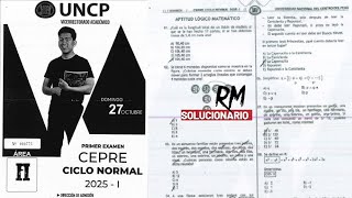 SOLUCIONARIO 1°EXAMEN CEPRE UNCPÁREA IICICLO NORMAL 2025I [upl. by Ida]