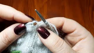 Knitting Tips  How to avoid gaps when knitting bobbles in round [upl. by Nowujalo]