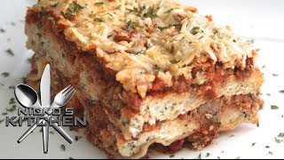 3 CHEESE LASAGNA  VIDEO RECIPE [upl. by Noscire566]