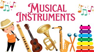 Musical Instruments Name For KidsKids Educational Video [upl. by Alli]