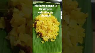 mullangi poriyal  radish fry  mullangi recipe2  shorts MyArtbox [upl. by Akenahs]