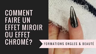 COMMENT FAIRE UN EFFET MIROIR OU CHROME sur ongle en gel I Tuto en temps réel I Formation Yournails [upl. by Phylys]