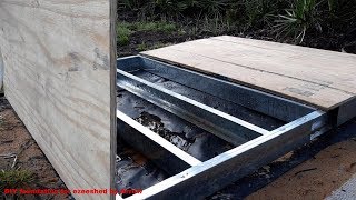 Easy Shed basefoundation How I Did It [upl. by Cecilla]