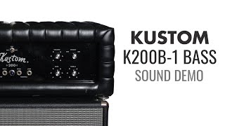 1970s Kustom K200B1 Tuck and Roll Bass Amp Sound Demo [upl. by Guillema]