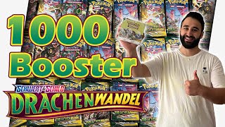 1000 Booster Drachenwandel Pokemon TCG OPENING Deutsch [upl. by Melquist908]