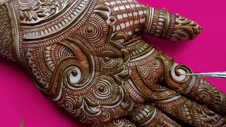 EASY DULHAN MEHENDI DESIGNS FOR FULL HANDS  WEDDING MEHNDI DESIGNS  BRIDAL HENNA MEHNDI DESIGNS [upl. by Batchelor]