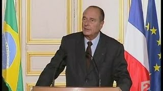 Discours de Jacques Chirac sur la situation en Côte dIvoire [upl. by Aidyl]