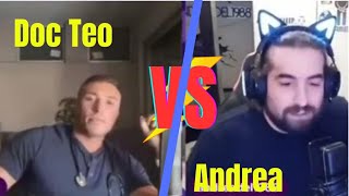 Andrea del 1988 Vs Doc Teo Discussione COMPLETA twitch [upl. by Yllus675]