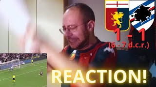 GENOA  SAMPDORIA 11 PSICODRAMMA LIVE REACTION 🤬😡 CATASTROFE AGGHIACCIANTE [upl. by Enala]