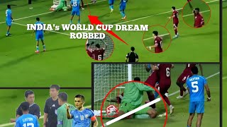 India vs Qatar Controversy The Game That Robbed Indias Fifa World cup Dream [upl. by Evin240]