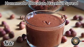 Keto Chocolate Hazelnut Spread aka Nutella  Super easy  Rich Thick amp Creamy [upl. by Eob]