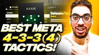 THE BEST META 4334 FORMATION amp CUSTOM TACTICS FOR EAFC 24 ULTIMATE TEAM [upl. by Adnot]