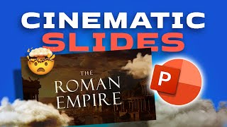 Cinematic presentations in POWERPOINT 🤯 Stepbystep [upl. by Netneuq]