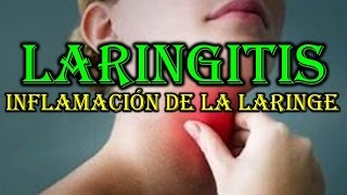 LARINGITIS  INFLAMACIÓN DE LA LARINGE [upl. by Atiuqahc]