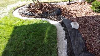 How to add landscape edging block to your landscaping [upl. by Rakabuba]