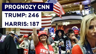 Wybory w USA Prognozy CNN dot dwóch z siedmiu wahających się stanów Georgii i Karoliny Północnej [upl. by Ettezoj]