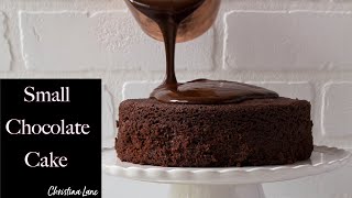 Small Chocolate Cake Easy Recipe [upl. by Chastity]