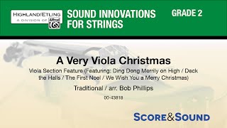 A Very Viola Christmas arr Bob Phillips  Score amp Sound [upl. by Nevin974]