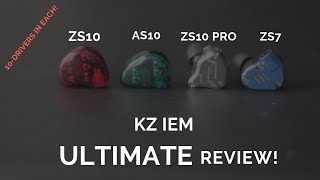 KZ ZS10 ZS10 Pro AS10 amp ZS7 Ultimate Comparison [upl. by Affay]