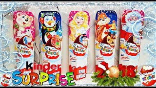 NEW Kinder Surprise Christmas Edition 2018 Winter Surprise 4x pack [upl. by Origra387]