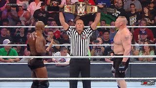 FULL MATCH  Brock Lesnar vs Bobby Lashley  WWE Title Match  Jan 1 2020 [upl. by Nnodnarb]