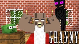 Monster School  GRANNY HORROR GAME CHALLENGE  Minecraft Animation [upl. by Ecirtahs]