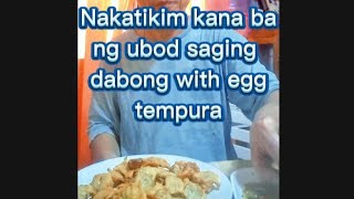 Recipe young banana plant natikman mo naba ang lutong ubod dabong ng saging with egg parang tempura [upl. by Akiras]